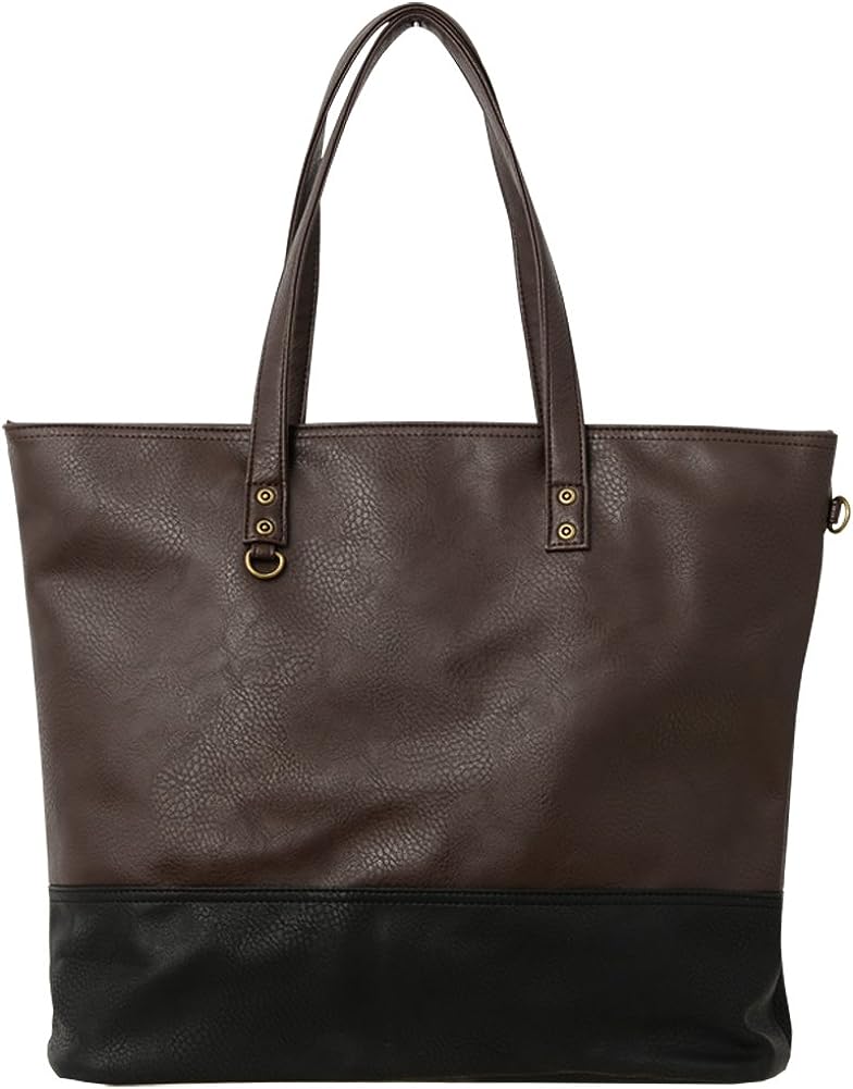 トートバッグ 合皮 PU 撥水 大容量 リネーム RTG30028-1