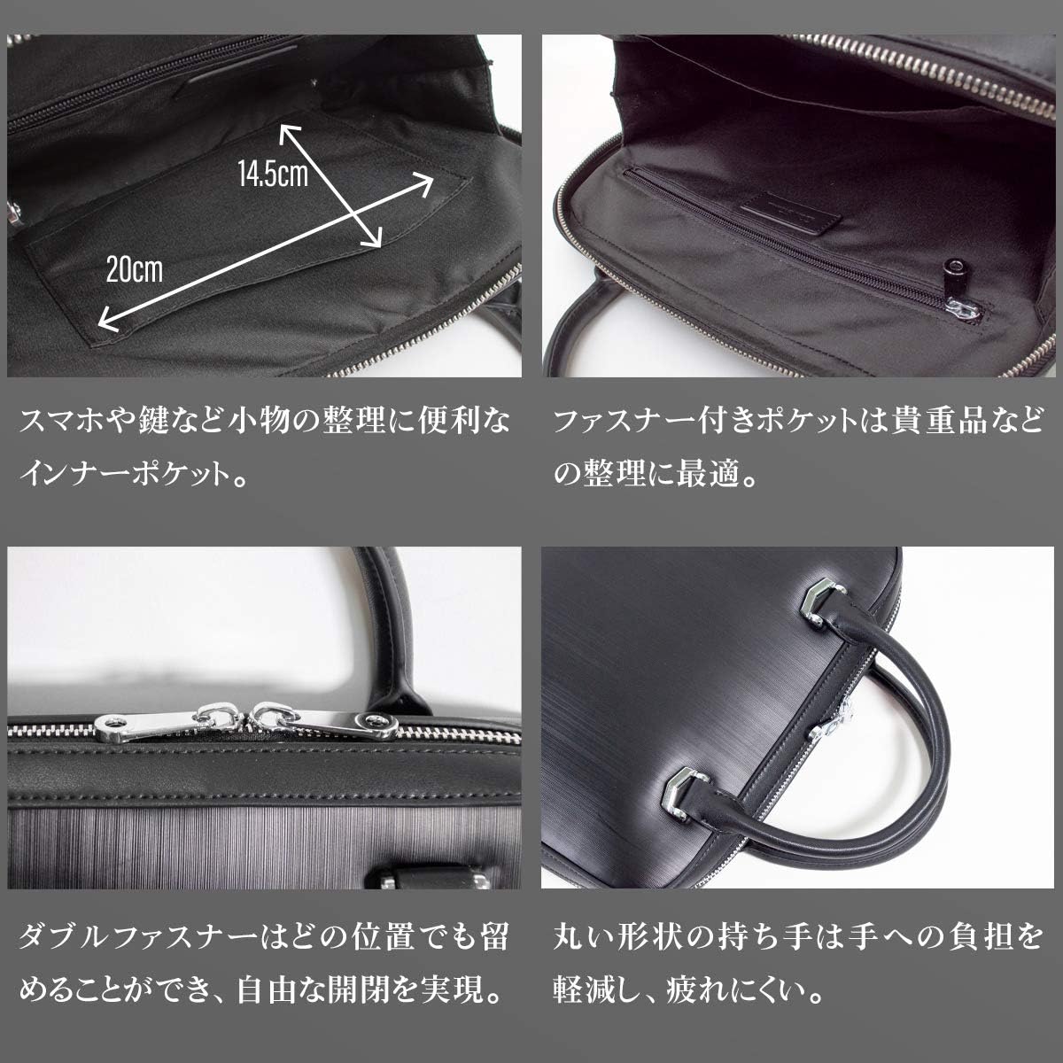 ビジネスバッグ 小さめ メンズ B5 ブリーフケース ミニブリーフケース 牛革 薄型 コンパクト 収納 丈夫 タブレット ファイル [5]